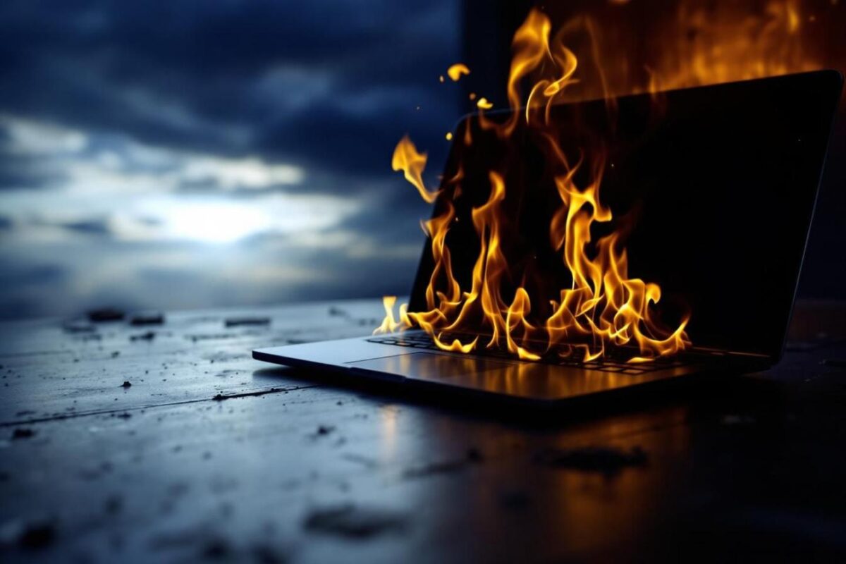 How to burn a laptop in 5 easy steps?