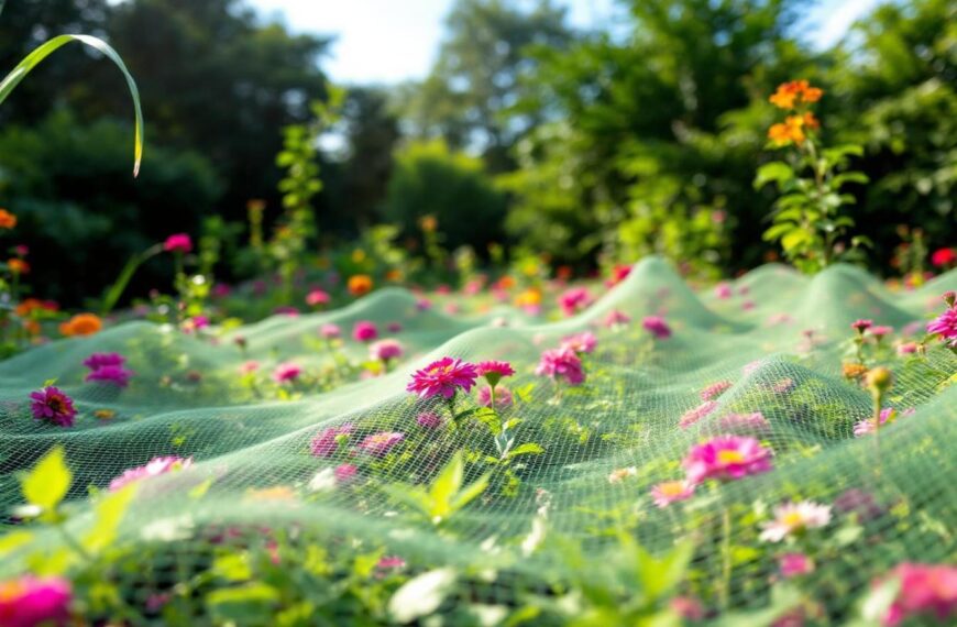 la eficacia de las mallas anti-pájaros e insectos en su jardín de hortalizas