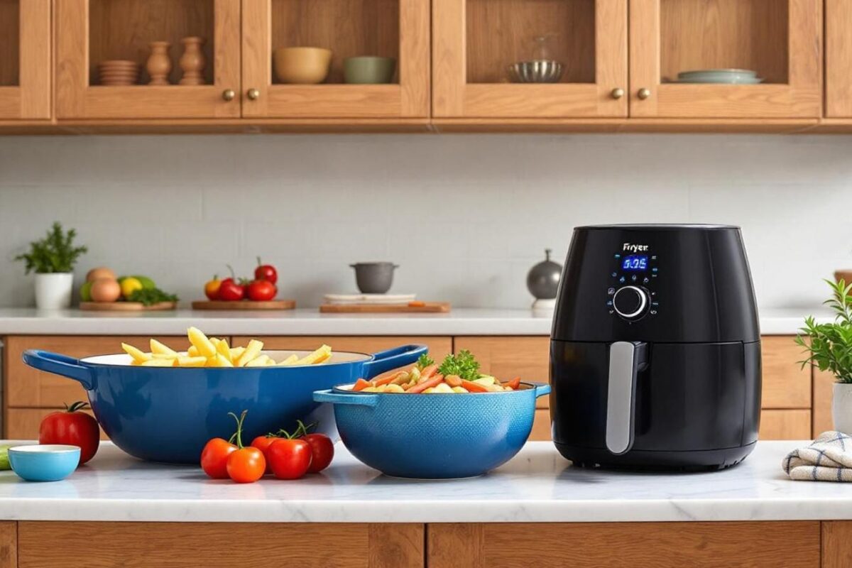 les aliments et ustensiles compatibles avec une friteuse à air chaud