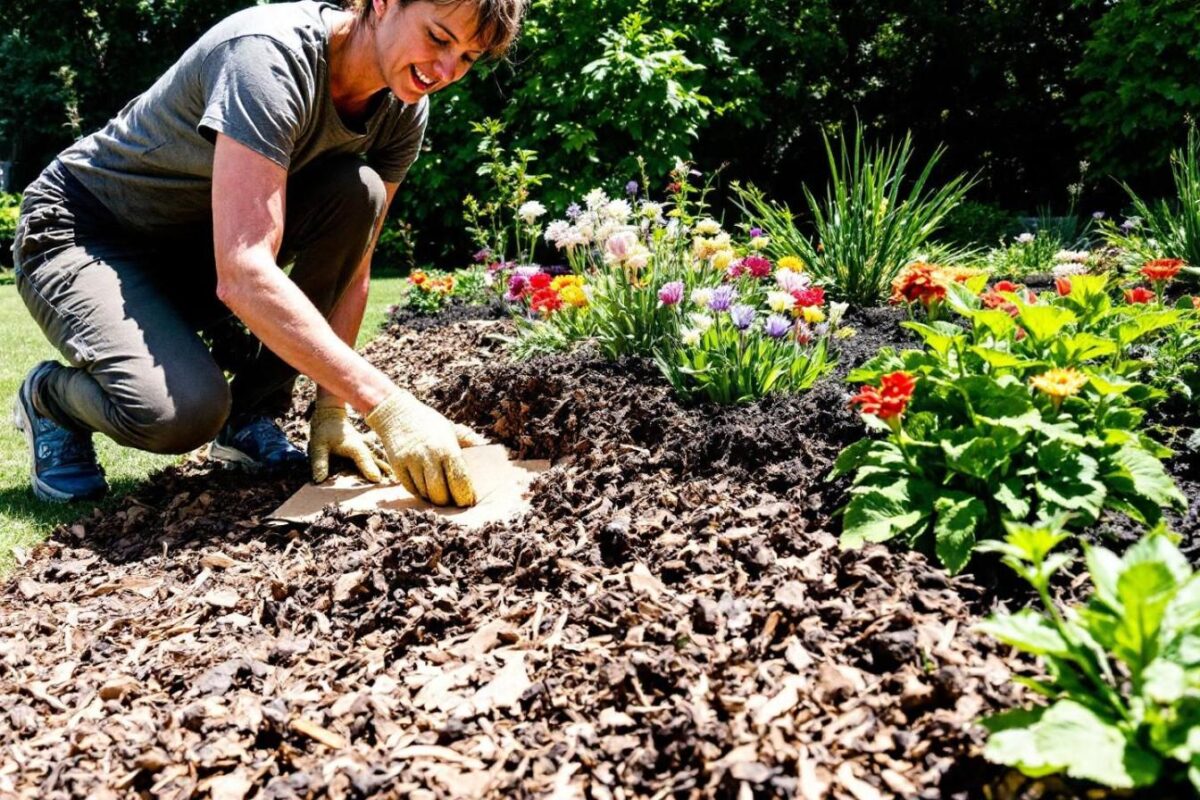 The secret gardener of my great-grandfather: preparing the spring vegetable garden with cardboard